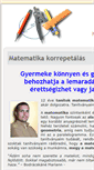 Mobile Screenshot of matematika-korrepetalas.hu
