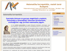 Tablet Screenshot of matematika-korrepetalas.hu